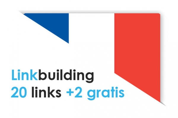 Linkbuilding pakket Frankrijk: 20 links +2 gratis