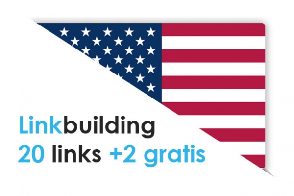 Linkbuilding pakket USA: 20 links +2 gratis